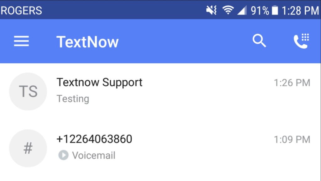 TextNow website to get a free US number 