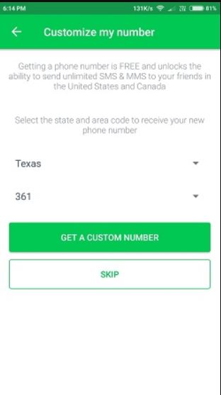 How to make an American number textplus