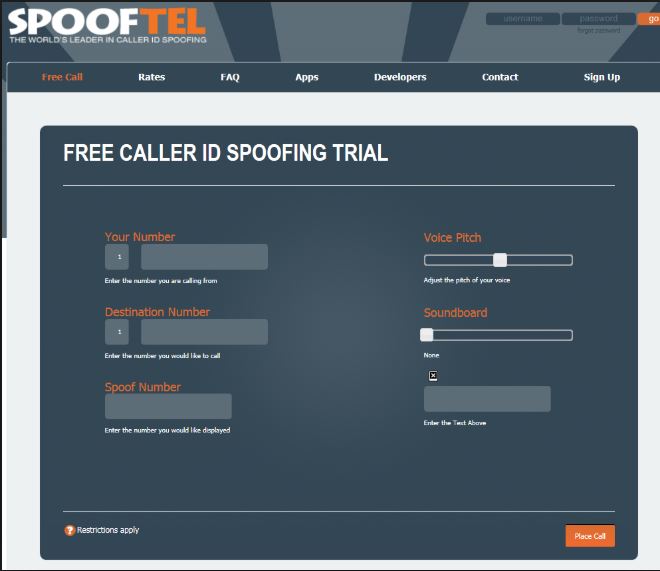 موقع spooftel مكالمات مجانية لأي دولة