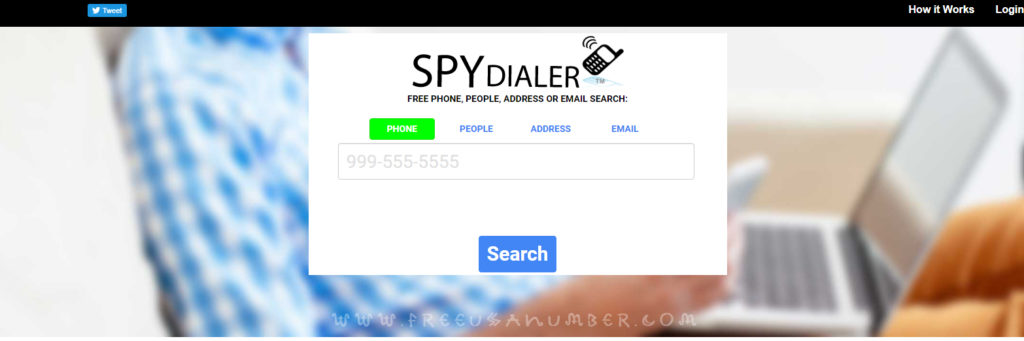 Search for a mobile number